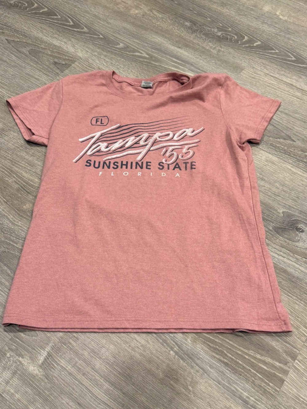 Gildan Dusty Rose Graphic Tee: Tampa, Florida